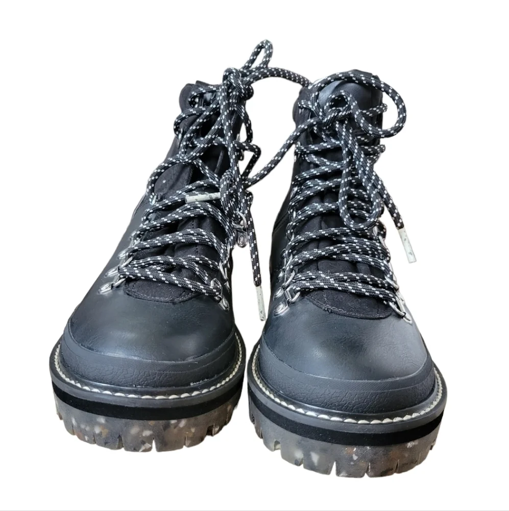 Steve Madden‎ Womens Bunii Faux Leather Combat & Lace-up Boots 7.5 - Picture 6 of 15